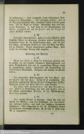 Fütterung des Pferdes