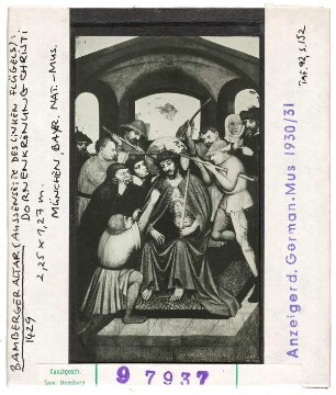 München, Bayerisches Nationalmuseum: Bamberger Altar, Außenseite linker Flügel, Dornenkrönung