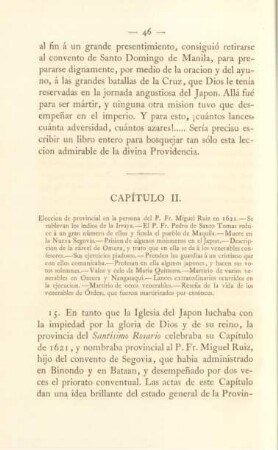 Capítulo II. Eleccion de provincial en la persona del P. Fr. Miguel Ruiz en 1621 ...