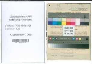 Entnazifizierung Otto Krueckendorf , geb. 16.09.1921 (Angestellter)