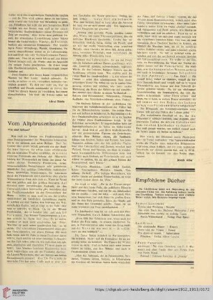 Notizen / Ständige Ausstellungen / Siebente Ausstellung Wassily Kandinsky / Verlag der Sturm / Zeitschriften / Anzeigen