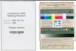 Entnazifizierung Heinrich Thissen , geb. 31.01.1892 (Malermeister)