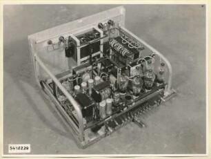 10-kW-Fernsehsender Nr. 507, Schrank B5 Einschub Modulations- Verstärker, Foto 1954