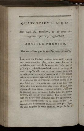 Quatorziéme Leçon.