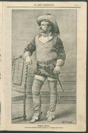 [Retrato de] Rafael Grani. : Primer tenor dramático absoluto y director de la Compañía Lírica Italiana.