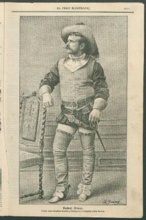 [Retrato de] Rafael Grani. : Primer tenor dramático absoluto y director de la Compañía Lírica Italiana.