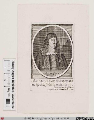 Bildnis Johann Jacob Klein