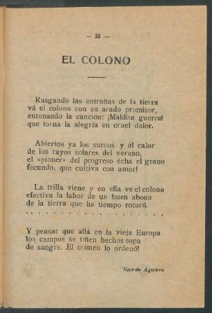 El colono
