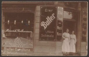Ansichtskarte Butterhandlung, Reichenberger Straße 87
