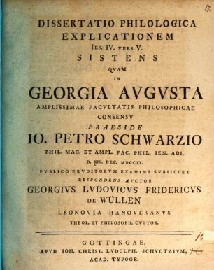 Diss. philol. explicationem Jes. IV, 5. sistens