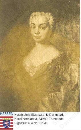 Kekulé, Maria Elisabeth geb. Frey (1709-1793) / Porträt, vorblickend, Halbfigur