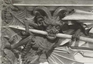 Alabasterrelief mit dem Heiligen Michael