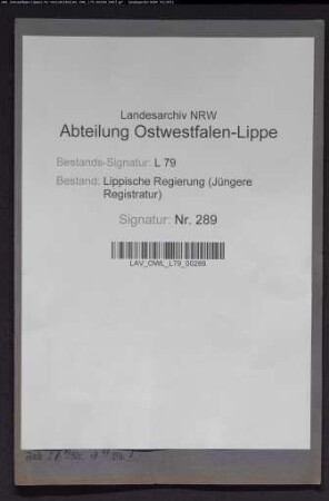 Rekurse in Ablösungssachen: Stadt Barntrup