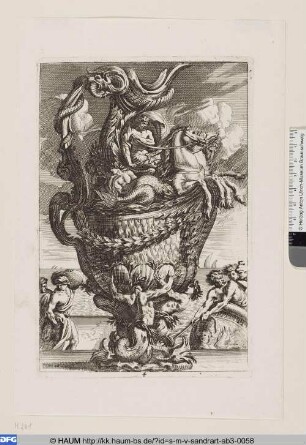 Große Vase mit Neptun
