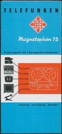Werbeprospekt: Telefunken Magnetophon 75