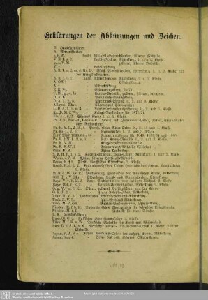 Erklärungen der Abkürzungen und Zeichen