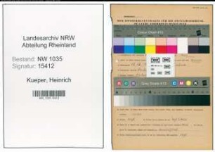 Entnazifizierung Heinrich Kueper , geb. 13.12.1903 (Bergmann)