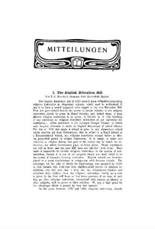 The English Education Bill
