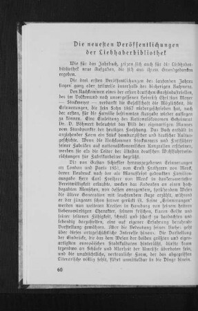 Die neusten Veröffentlichungen der Liebhaberbibliothek