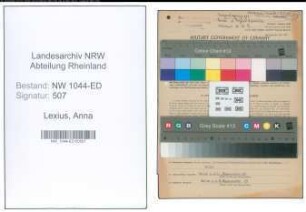 Entnazifizierung Anna Lexius , geb. 22.09.1911 ()