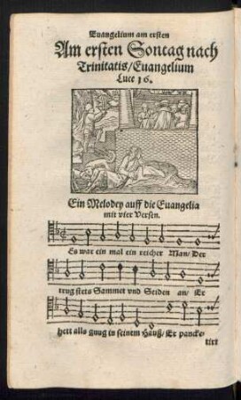 Am ersten Sontag nach Trinitatis ...