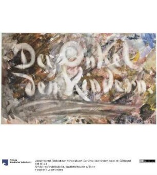 Titelblatt zum "Kinderalbum": Der Onkel den Kindern