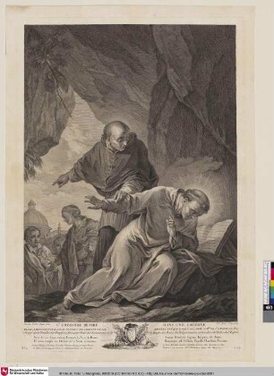 St. Gregoire retiré das une Caverne