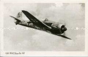 Flugzeug "Fw 190" in der Luft
