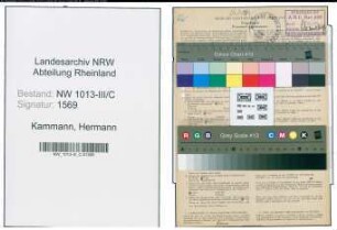 Entnazifizierung Hermann Kammann , geb. 08.05.1892 (Haendler)