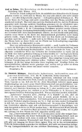 111, Graf zu Dohna. Die Revolution als Rechtsbruch und Rechtsschöpfung. 1923
