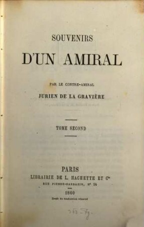 Souvenirs d'un amiral, 2