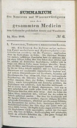 14. März 1840. No. 6.