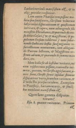 Quot sunt genera disputatorum?