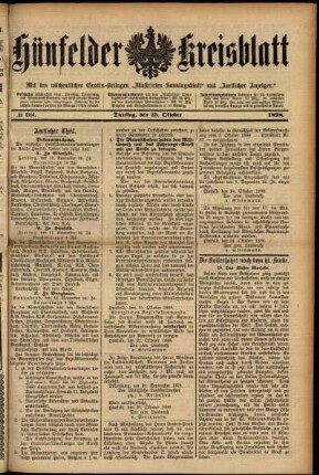 Ausgabe vom Dienstag, den 25. Oktober 1898.
