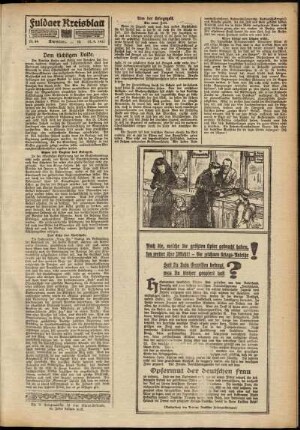 Zweite Ausgabe vom Donnerstag, den 12. April 1917.