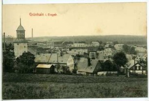 Grünhain. Blick auf Grünhain