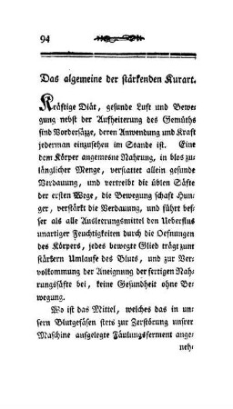 Das algemeine der stärkenden Kurart.