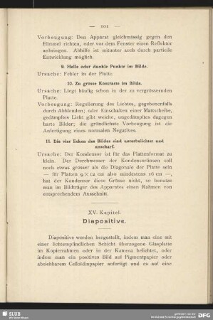 XV. Kapitel - Diapositive