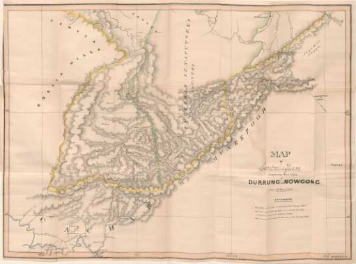 Map of Central Assam comprising the 2 Zillahs of Durrung and Nowgong. Part II