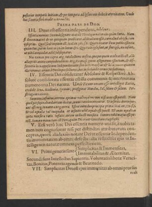 Prima Pars De Deo. III. - XVII.