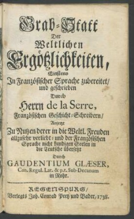 Grab-Statt Der Weltlichen Ergötzlichkeiten