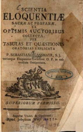 Scientia Eloquentiae Sacrae Ac Profanae