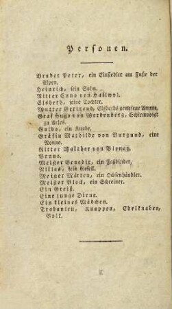 Neue Schauspiele, 1. (1798). - [1] Bl., XIV, 566 S., : Ill. - Enth. u.a.: Der Graf von Burgund. Falsche Schaam