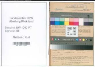 Entnazifizierung Kurt Gebauer , geb. 23.12.1907 (Postangestellter)