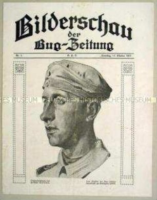 Illustrierte Beilage der "Bug-Zeitung" u.a. zum 70. Geburtstag von Generalfeldmarschall von Hindenburg