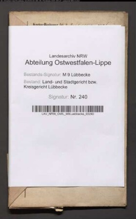 Erblasser: Boeker, Marie Elisabeth, geb. Becker: