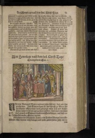 [1. Predigt/ über das Evangelium Am Sonntage nach dem heil. Christ-Tag.]