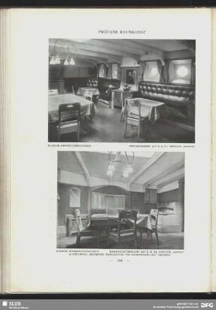 Kommandantensalon auf S.M.KL. Kreuzer "Danzig".