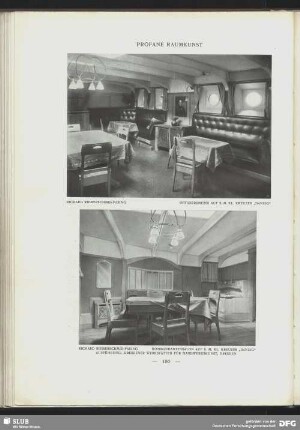 Kommandantensalon auf S.M.KL. Kreuzer "Danzig".