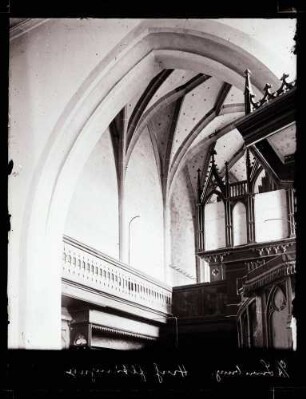 Kirche; Inneres, Chor, Gewölbeansütze